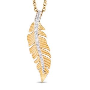 Zales Disney Pocahontas feather necklace